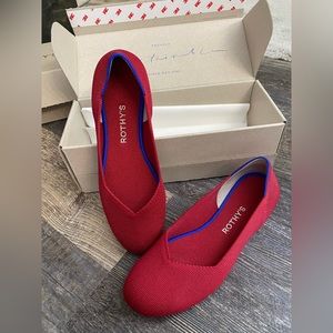 Rothy’s “The Flat” Scooter Red